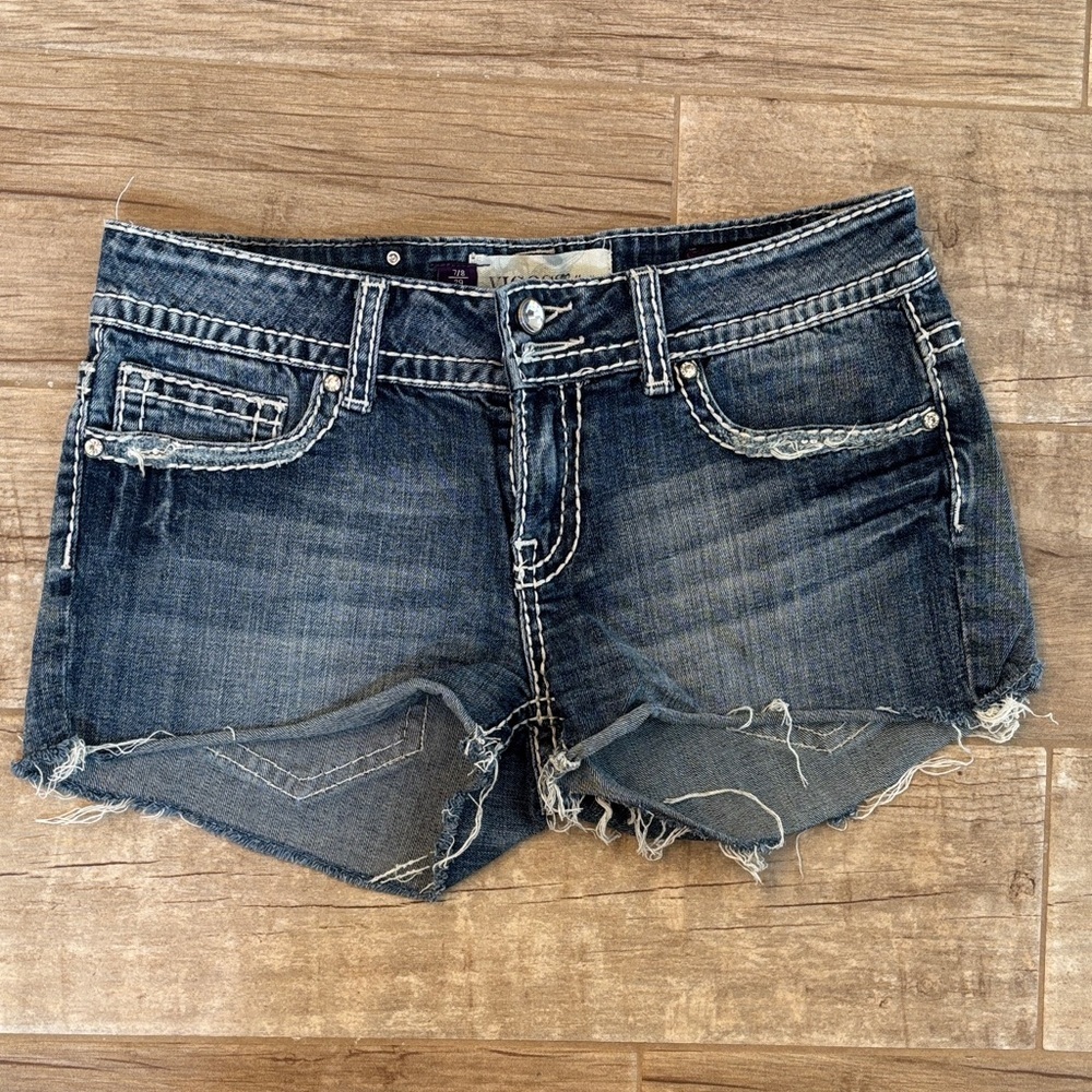 Vigoss Y2K Collection Denim Distressed Women Shorts